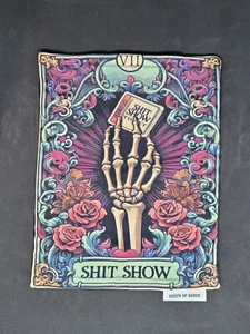 Sh!t Show Queen of Hanks Everyday Carry EDC Handkerchief  Ultra Soft Hank 8"x10" - Picture 1 of 2