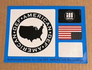 Def American Recordings RARE Promo Sticker - Bild 1 von 1