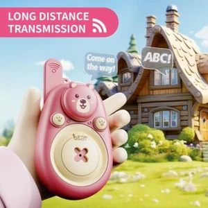 2Pcs Lovely Bear Radio Transceiver Portable Wireless Phone Outdoor - Zdjęcie 1 z 8