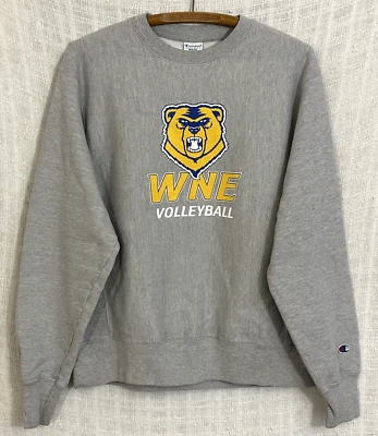 Moletom WNE Golden Bears Volleyball masculino cinza médio tecido reverso campeão - Imagem 1 de 4