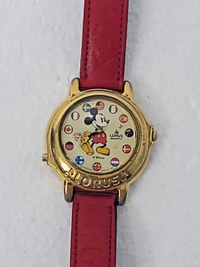 Lorus Disney Mickey It's A Small World Musical Watch V421-0020 34mm New Battery - Picture 1 of 8