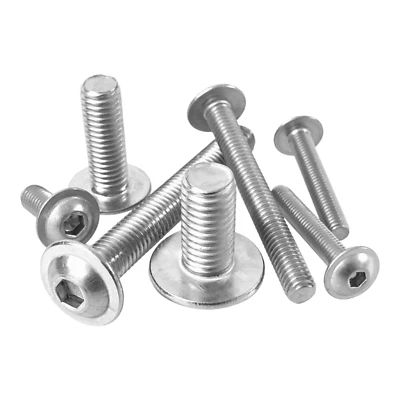 Linsenkopfschraube Flansch Bund M3 M4 M5 M6 M8 - M12 Edelstahl V2A A2 ISO 7380-2 - Bild 1 von 4