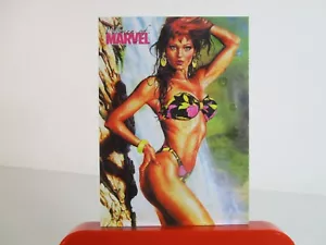 2008 WOMEN OF MARVEL SWIMSUIT EMBOSSED CHASE CARD RITTENHOUSE MARY JANE S-7 - Picture 1 of 11