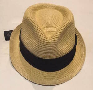 Women Men Braid Fedora Trilby Gangster Cap Summer Beach Sun Straw Panama Hat Bow