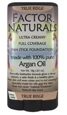 Factor Naturals True Beige 125 pan stick foundation w/Argan oil Made in the USA - Image 1 of 3