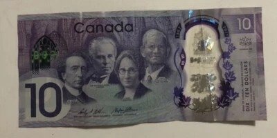 2017-1867 COMMEMORATIVE ISSUE" BANK OF CANADA $10 Dollar Bill￼  CDC9482621 - Image 1 of 4