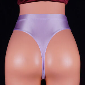 Women Silky Shiny Stretch G-string Lingerie Thong Panties Briefs Underwear M-XXL