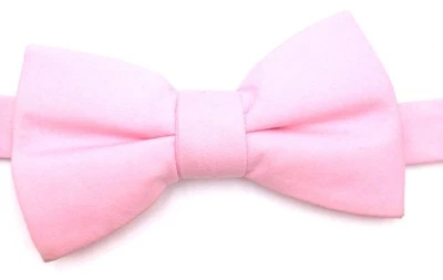 $100 Alfani Mens Solid Pink Dress Formal Bow Tie Classic Adjustable Bowtie - Image 1 of 4