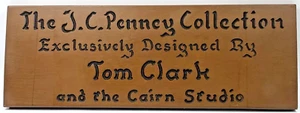 Tom Clark Sign J.C. Penney Collection Advertisement Cairn Studio Gnomes Vintage - Picture 1 of 8