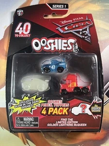 Disney Pixar Cars 3 Ooshies 4 Pack Pencil Toppers Exclusive Glow In The Dark #3 - Picture 1 of 2
