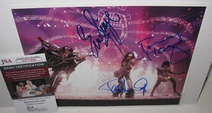 KISS SIGNED PHOTO 8X10 PAUL STANLEY TOMMY THAYER ERIC SINGER AUTOGRAPH JSA X3 - Picture 1 of 8