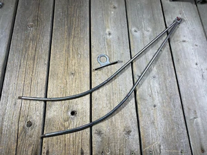 "BARRAS DE EMPUJE Y SOPORTE PARA AURICULARES DELANTEROS HORQUILLAS DE 1"" PARA BICICLETA ANTIGUA DE COLECCIÓN" - Imagen 1 de 10