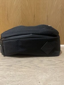 JACK BLACK Mens Shaving Bag Black Triple Zip Overnight Travel Toiletry Case - Picture 1 of 8
