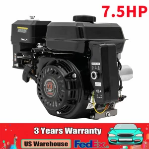 212CC 4-Stroke 7.5 HP Electric Start Horizontal Engine Go Kart Gas Engine Motor - Picture 1 of 21