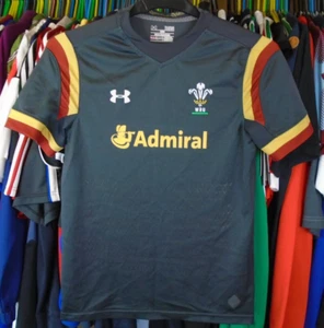 WALES CYMRU 2015 CHANGE LOCKERE PASSFORM UNDER ARMOUR RUGBY SHIRT TRIKOT LARGE JUNGEN - Bild 1 von 5