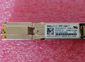 DELL EMC SFP-10G-T 0PGYJT SP7051-D 10G RJ45 Copper Port - Imagen 1 de 2