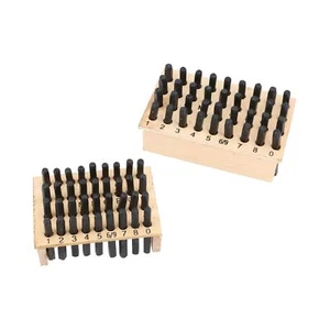 Juego de estampillas punzantes de letras y números de 3 mm y 5 mm TE102_TE132 - Imagen 1 de 5