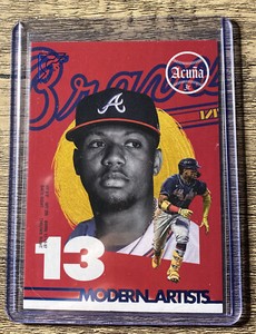 2022 Topps Gallery Ronald Acuna Jr Modern Artists Blue /99 MVP Atlanta Braves ￼!