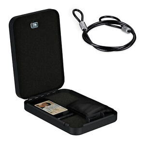 Sicherheitsbox abschließbar Handysafe Minitresor Reisetresor Mini Geldkassette