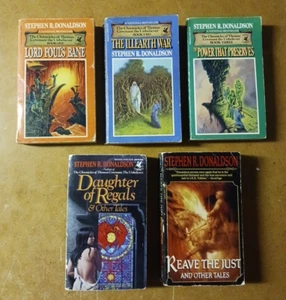 Thomas Covenant - Books 1-3 PLUS Daughter of Regals & Reave The Just, Donaldson - Picture 1 of 11