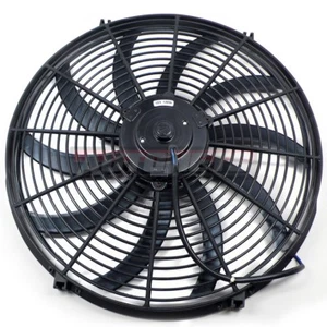 Ventilador eléctrico de 16" 2300 cfm Radiador Hojas curvas de refrigeración StreetHotRod Chevy Ford - Imagen 1 de 2