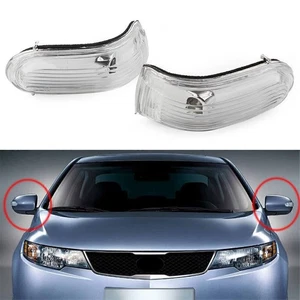 Pair Side Rear View Mirror Turn Signal Light No Bulb Fit Kia Fitte Cerato 09-11 - Picture 1 of 6
