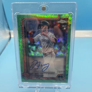 2025 Topps Chrome Logofractor Grant McCray Green Refractor Auto /99 RC ROOKIE - Bild 1 von 2