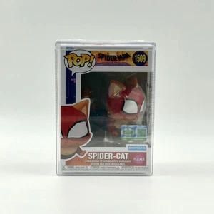 Funko POP! Beflockte Spinne Katze Spiderverse #1509 LE 5000 mit Protektor in der Hand - Bild 1 von 2