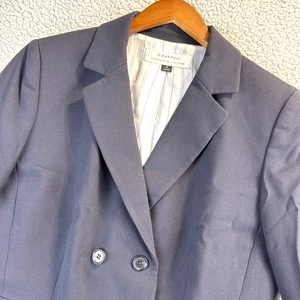 Tahari Arthur S. Levine Womens Blazer Jacket Navy Blue Size 6 Buttons - Picture 1 of 12