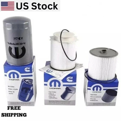 Juego de filtros de combustible y aceite diésel Mopar para Ram 2500 3500 4500 5500 2019-2021 6,7 L. Foto 1 de 4