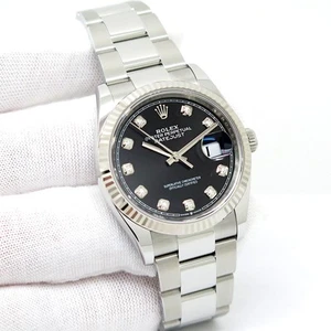 Rolex 126234 Datejust with Black Diamond Dial on Oyster - Picture 1 of 8