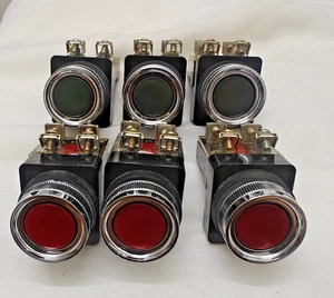 KOINO PUSH BUTTON KH-307 250V/6A/380V/6A (3PC RED+3PC GREEN) - Picture 1 of 7
