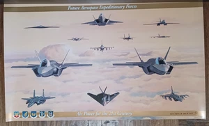 Lockheed Martin Poster 18x30 Air Power for the 21st Century "Future AEF" - Bild 1 von 12