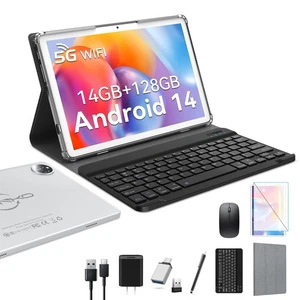 2025 Latest Android 14 Tablet 10 inch with 128GB Rom+14GB Ram+2TB Expand, 4G ... - Picture 1 of 8