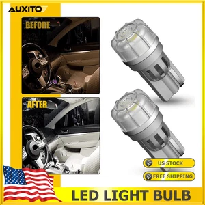 AUXITO 2PCS T10 194 168 LED interior light Bulbs Super Bright Canbus Xenon White - Picture 1 of 10
