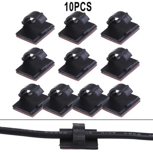 Wire Tie Glossy Cardboard Wire Tie Cable 14mmx19mm Black For Car Dash Cam - Afbeelding 1 van 12