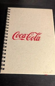 Vtg Coca-Cola Recycled Binder Notepad w attached Elastic Bookmark & Pen holder - Picture 1 of 4