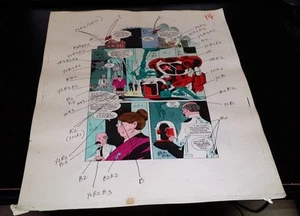 NEW GUARDIANS 5 PAGE 12 COLOR GUIDE-ORIGINAL ART-JOE STATON - Bild 1 von 1
