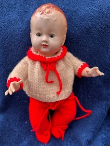 1940's VINTAGE PEDIGREE DELITE HARD PLASTIC BOY DOLL - Picture 1 of 8