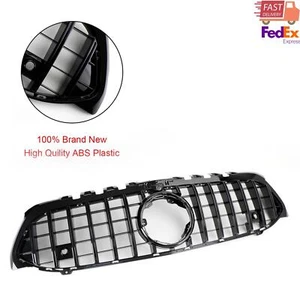 GT Style Front Bumper Grille Fit Mercedes Benz A-Class W177 2019~23 Black AU - Picture 1 of 12