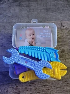 BPA-Free Silicone Teething Toys Tool Set for Safe Teething Relief 3M+ New - Picture 1 of 5