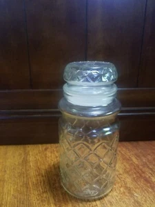 Planters Peanuts Jar, Collectible Vintage 1984 Glass Jar, Diamond Pattern - Picture 1 of 11