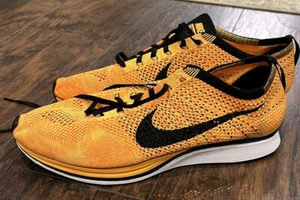 NIKE FLYKNIT RACER CHESTER CHEETOS LASER ORANGE YELLOW WHITE BLACK 526628-808 14 - Picture 1 of 9