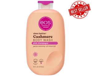 eos Shea Better Cashmere Body Wash, Pink Champagne, 16 fl oz - Picture 1 of 6