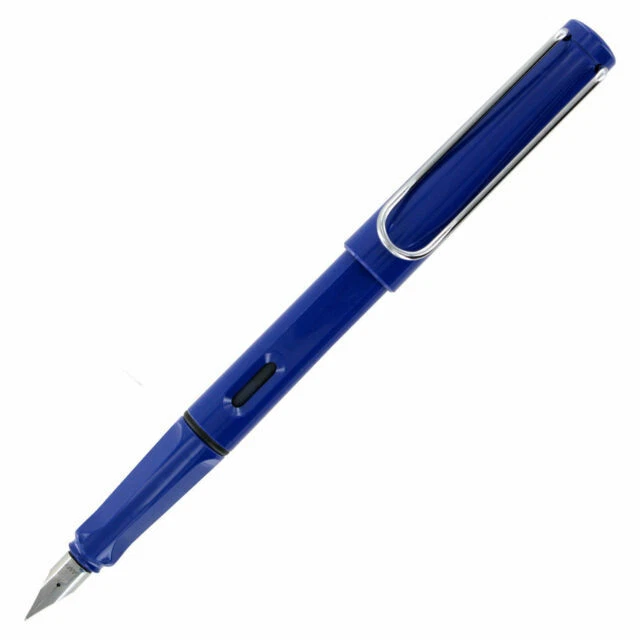 Lamy L14F Blue Plastic Fine Point Safari Fountain Pen