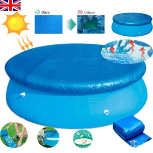 Swimming Pool Above Ground Round Solar Cover for Garden Outdoor 6/8/10/12FT UK - Picture 1 of 16