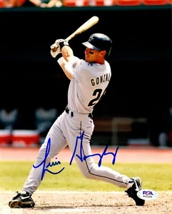 Luis Gonzalez autographed signed 8x10 photo MLB Houston Astros PSA COA - Picture 1 of 1