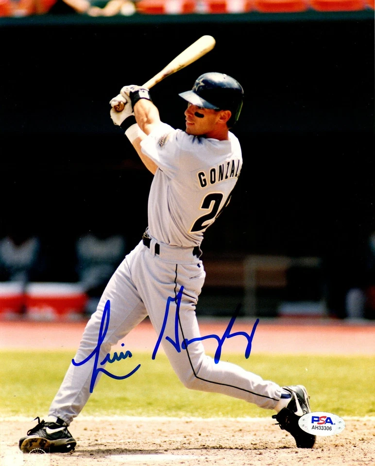 Luis Gonzalez autographed signed 8x10 photo MLB Houston Astros PSA COA - Image 1 of 1