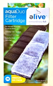 Elive Aqua Duo Filter Cartridge 6 Pack Size Medium - Picture 1 of 1