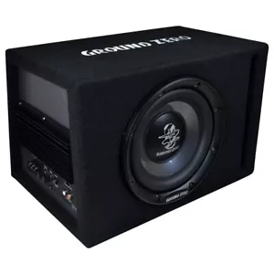GROUND ZERO GZIB 20BR-ACT - 20cm Auto Gehäuse Bassreflex Aktiv Subwoofer 300W - Bild 1 von 2